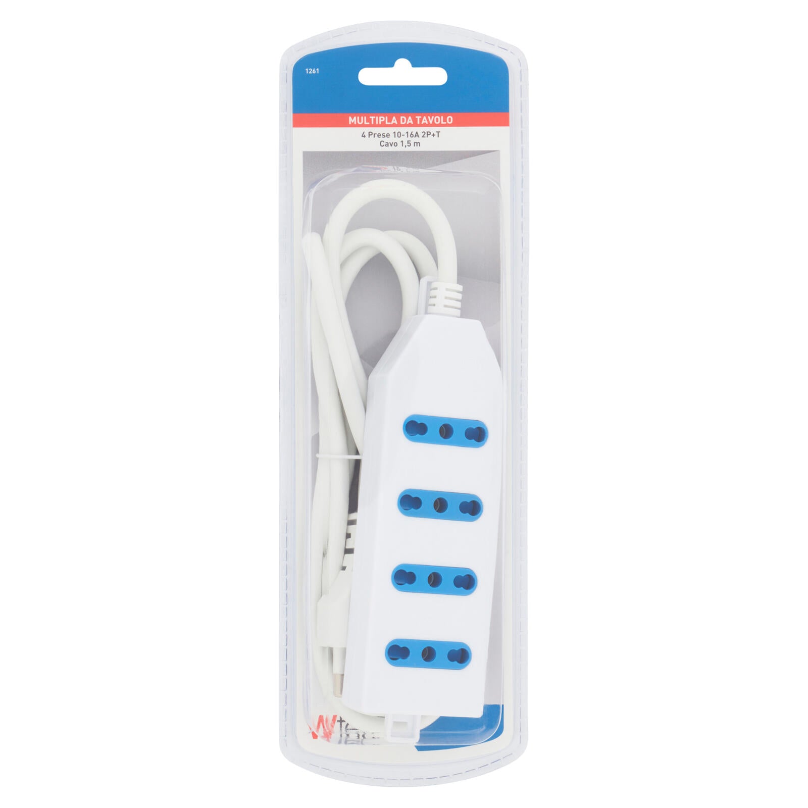 Wtech Multipla da Tavolo 4 Prese 10-16A 2P+T Cavo 1,5m (25614045)