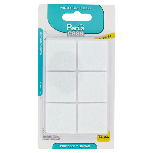 PerLa casa Proteggi & Pulisci Feltrino Quadro mm 34x34 12 pz (25578104)