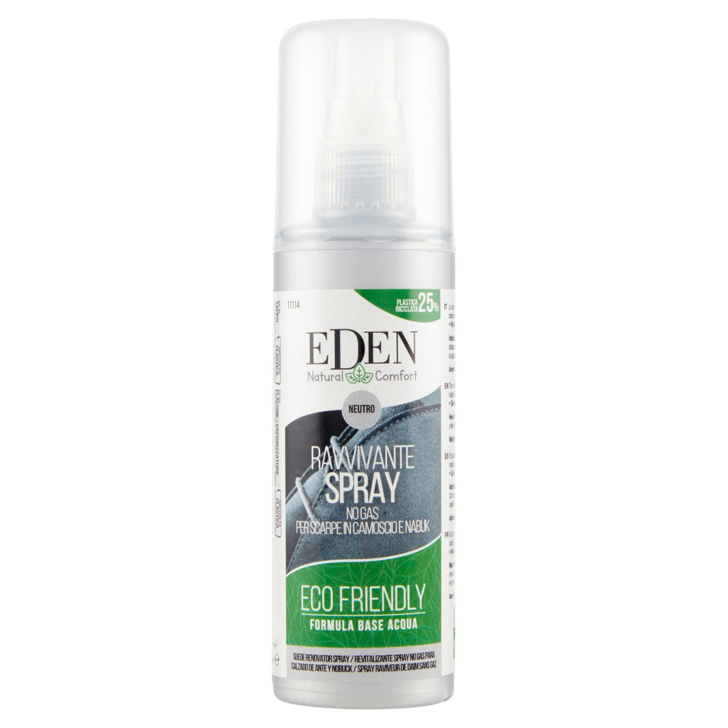 Eden Natural Comfort Neutro Ravvivante Spray No Gas per Scarpe in Camoscio e Nabuk 100 ml (25525923)