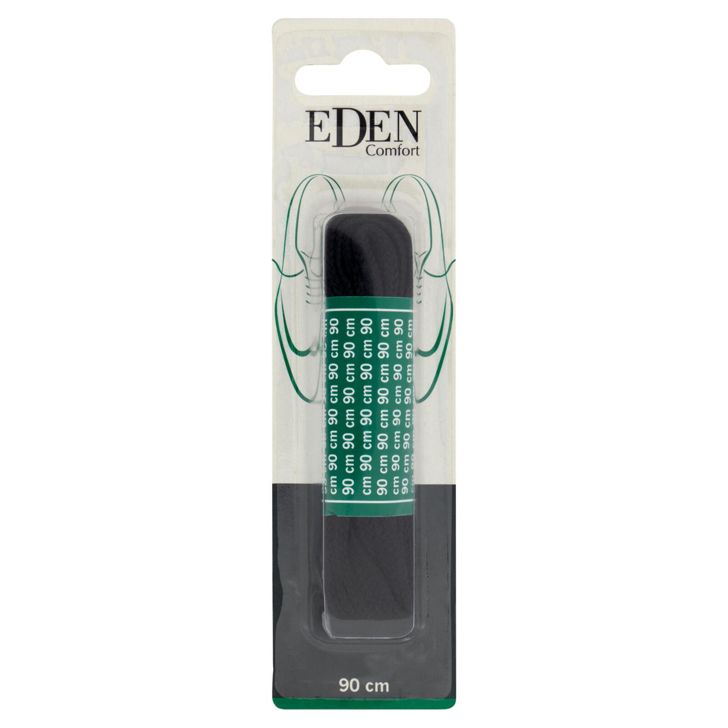 Eden Comfort Lacci piatti neri 90 cm 1 paio (25525862)