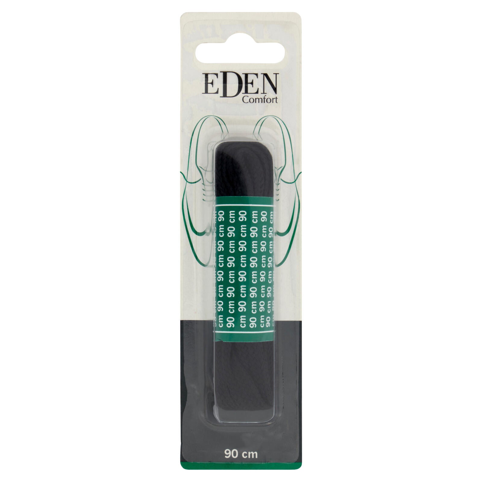Eden Comfort Lacci piatti neri 90 cm 1 paio (25525862)
