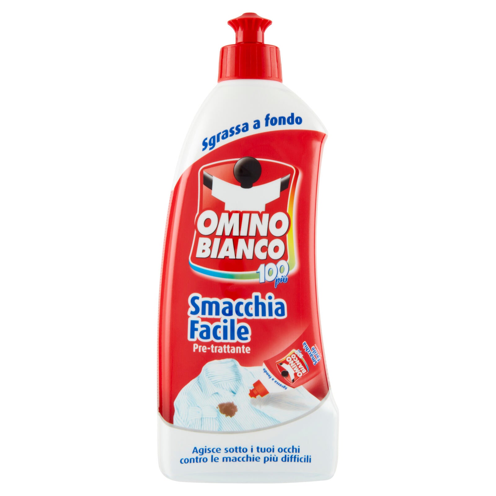 Omino Bianco, Smacchiafacile Pretrattante, Smacchia le macchie più Ostinate, 500ml (25566819)