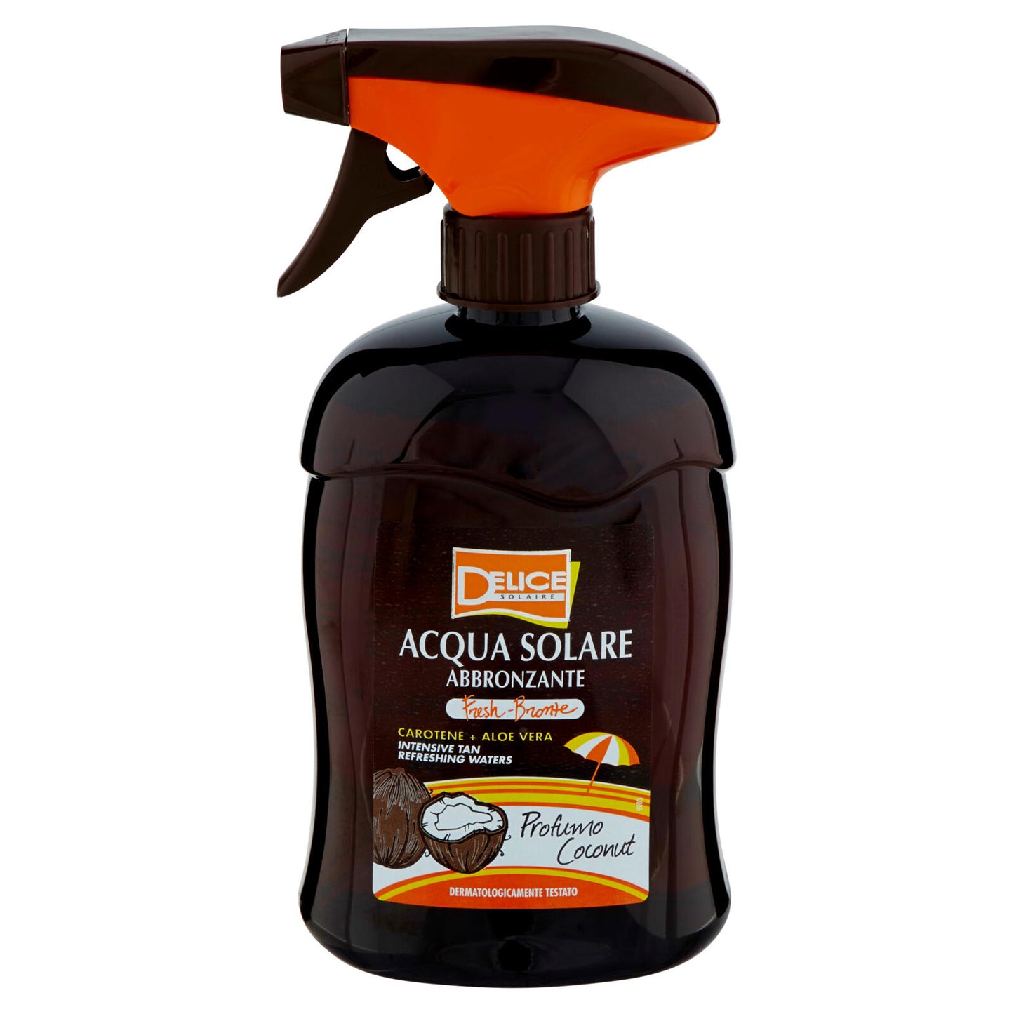 Delice Solaire Acqua Solare Abbronzante Carotene + Aloe Vera Profumo Coconut 500 ml (25525024)