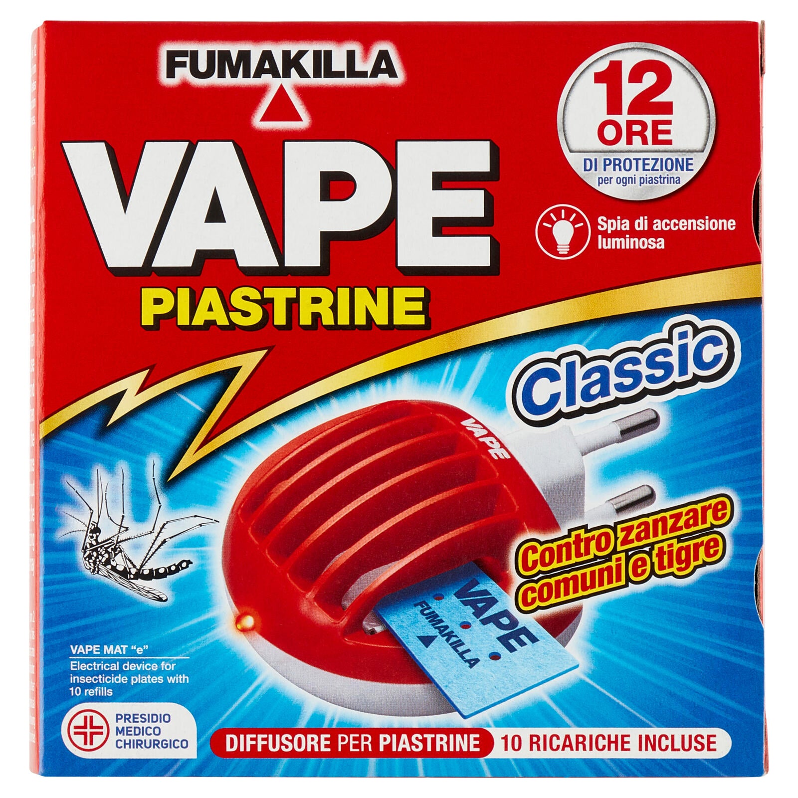 VAPE Elettroemanatore Piastrine Classic + 10 Ricariche (25613214)