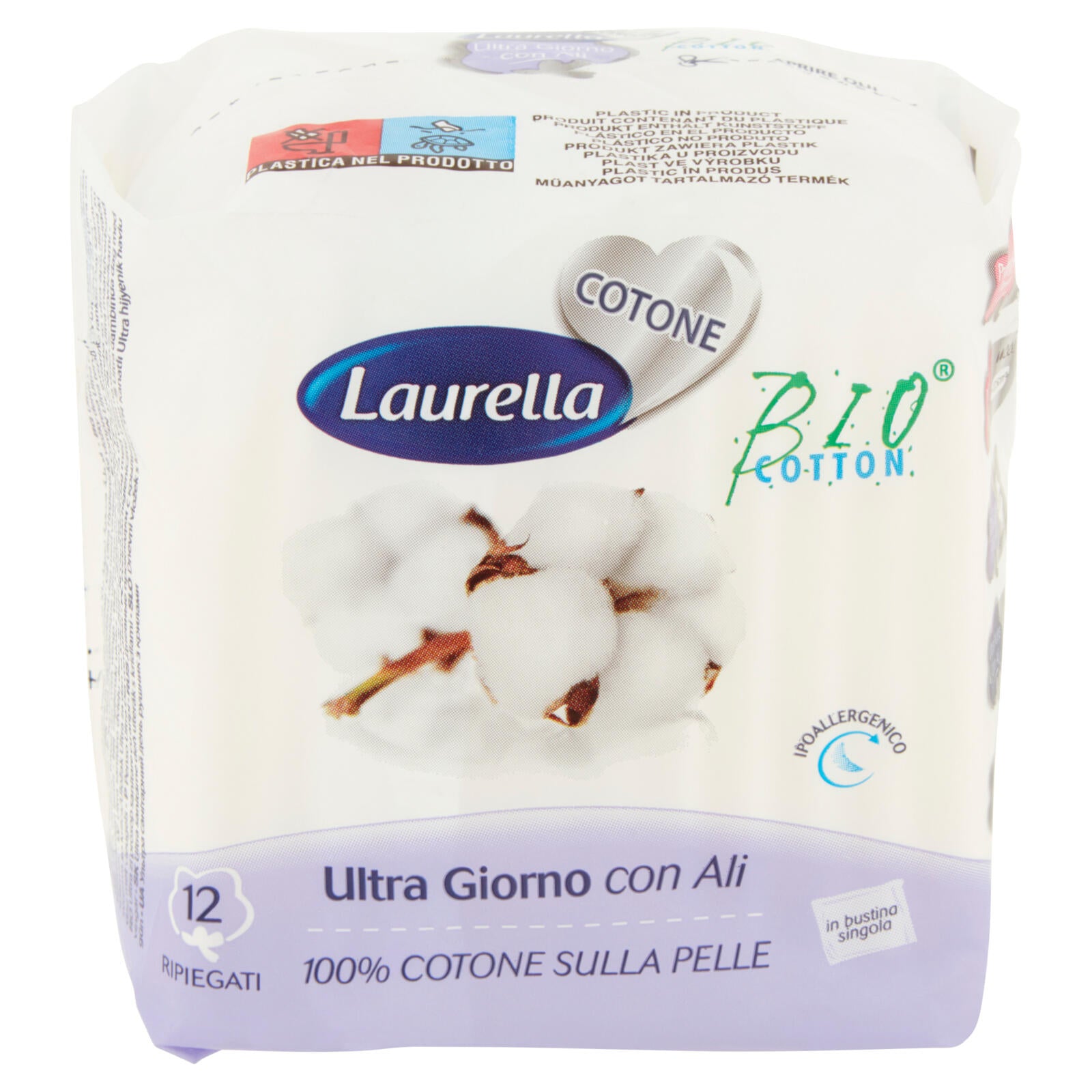 Laurella Cotone Ultra Giorno con Ali Ripiegati 12 pz (25533110)