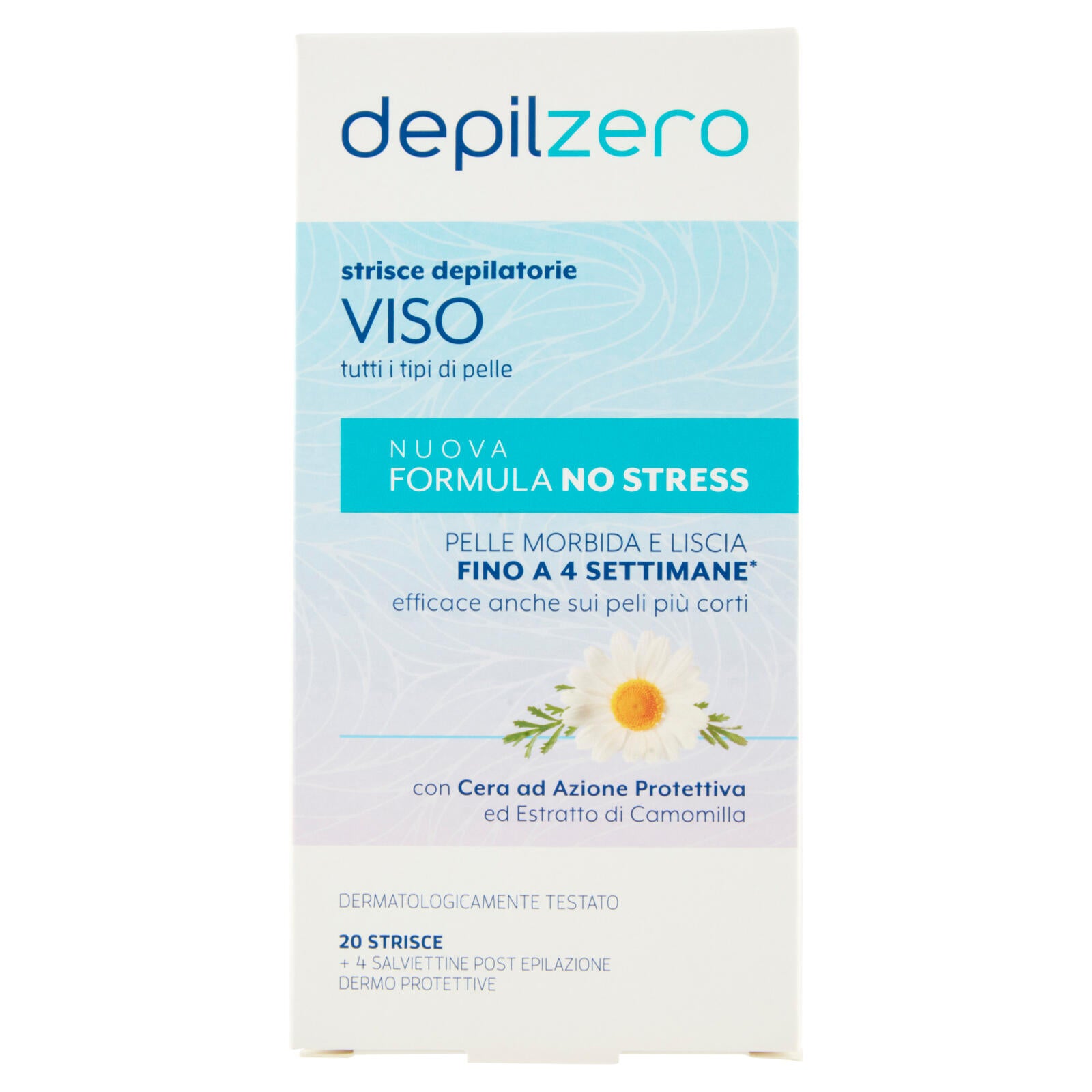 depilzero strisce depilatorie Viso 20 Strisce + 4 Salviettine (25525156)