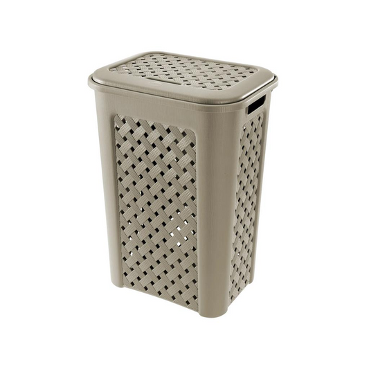 Fatigati - Portabiancheria con Coperchio (50L) - Color Talpa
 (25528643)