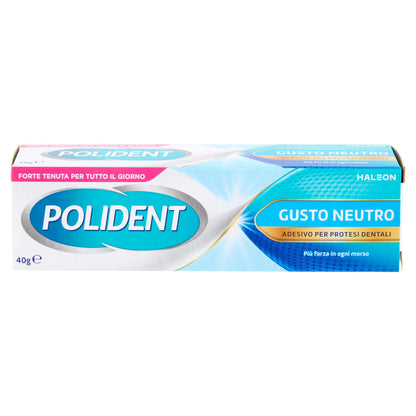 Polident gusto neutro adesivo protesi dentiera con tenuta giornaliera senza aromi artificiali 40 gr (25579982)