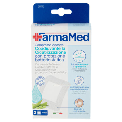 FarmaMed Compressa Adesiva Coadiuvante la Cicatrizzazione con protezione batteriostatica 3 pz (25528541)