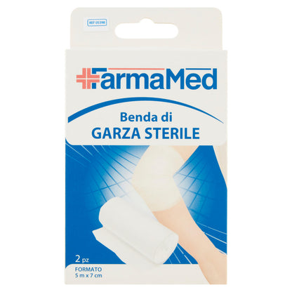 FarmaMed Benda di Garza Sterile Formato 5 m x 7 cm 2 pz (25528458)