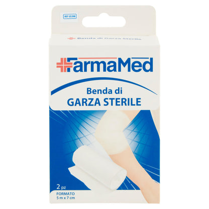 FarmaMed Benda di Garza Sterile Formato 5 m x 7 cm 2 pz (25528459)