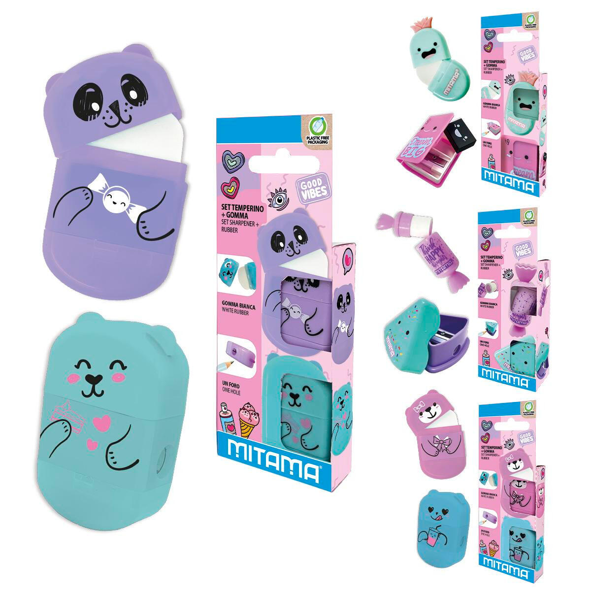 Set Temperino e Gomma Fantasy Girl  Mitama Bl. 2 pz. (25594364)