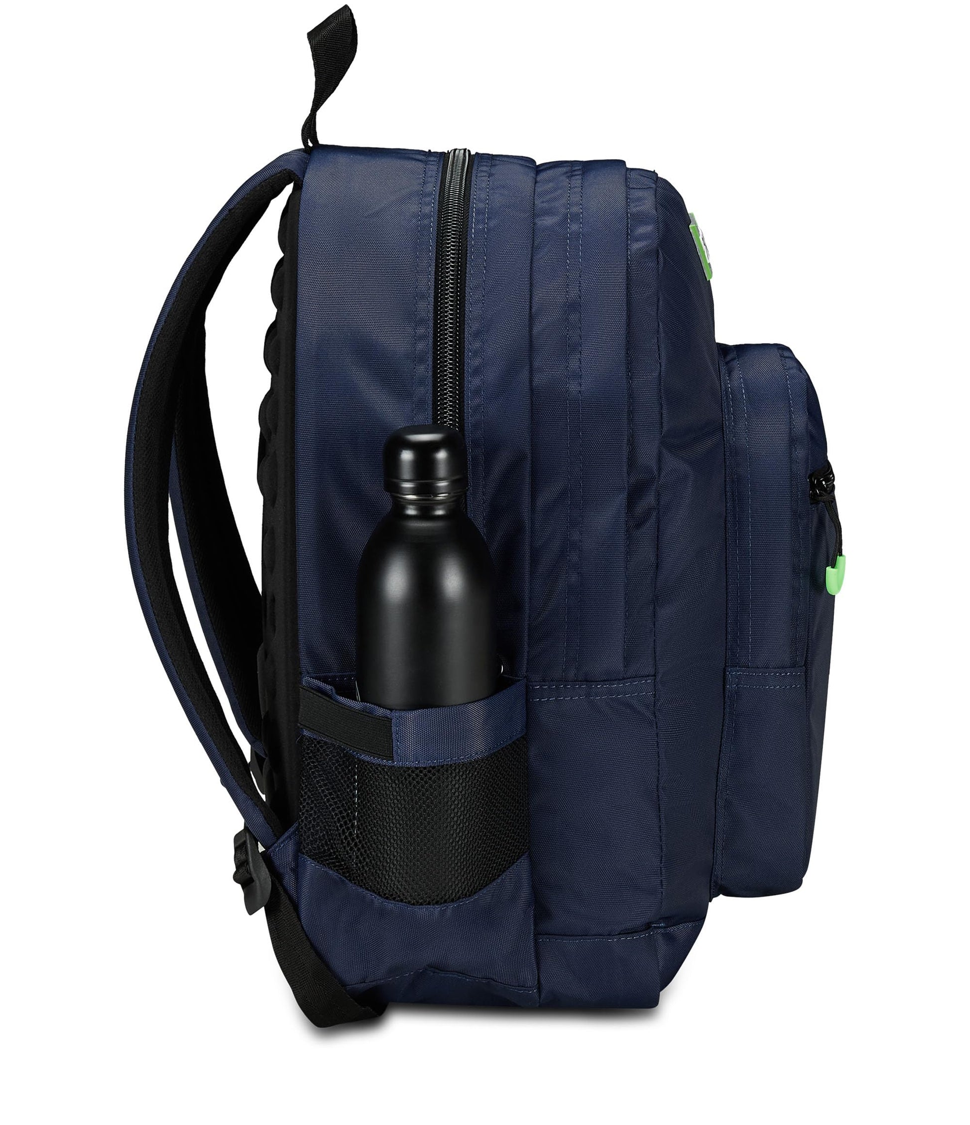SEVEN Zaino Scuola Freethink, Blu, Unisex, Zaino Doppio Scomparto Con Supporto USB, Tasca Porta PC o Tablet e Tasca Porta Borraccia, Zaino Medie e Superiori (25600972)