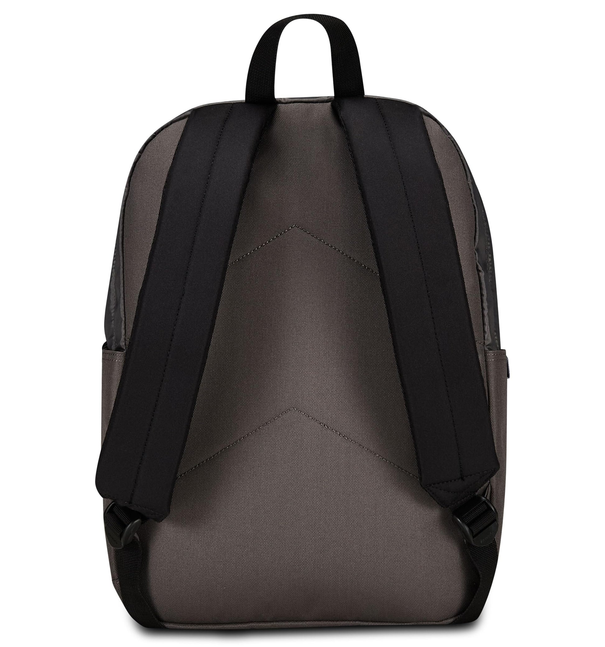 Invicta Zaino Scuola Carlson Plain, Grigio, Zaino Mono Scomparto Con Tasca Porta PC o Tablet e Tasca Porta Borraccia, Zaino Superiori, Università e Viaggio, Unisex (25615160)