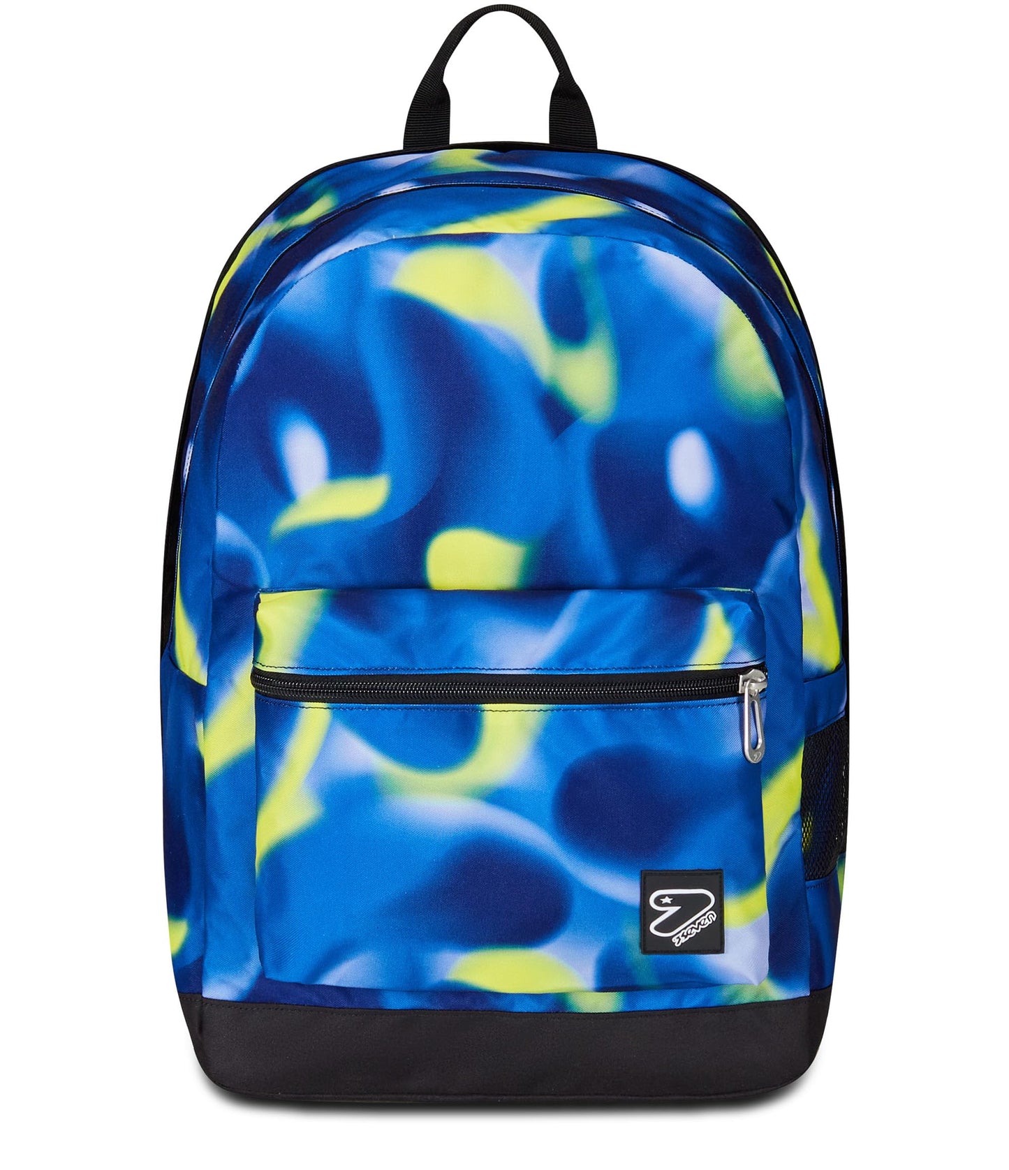 SEVEN Zaino Scuola Reversibile New The Double, Shadow Up, Blu Verde, Zaino Mono Scomparto Con Auricolari Earphones Wireless Led, Tasca PC, Tasca Borraccia e Markers, Zaino Medie Superiori Ragazzo (25615389)