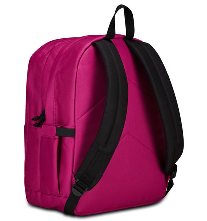 Invicta Zaino Scuola Jelek Plain, Fucsia, Zaino Doppio Scomparto Super Capiente Con Tasca Porta PC o Tablet, Tasca Porta Borraccia e Tasca Con Organizer, Medie, Superiori e Viaggio, Donna Ragazza (25615228)