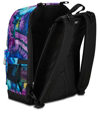 SEVEN Zaino Scuola Reversibile Pockets The Double, Viola Fucsia, Dyelight, Mono scomparto Multitasche, Con Auricolari Earphones Wireless Led, Tasca Borraccia e Markers, Zaino Medie Superiori, Ragazza (25602102)
