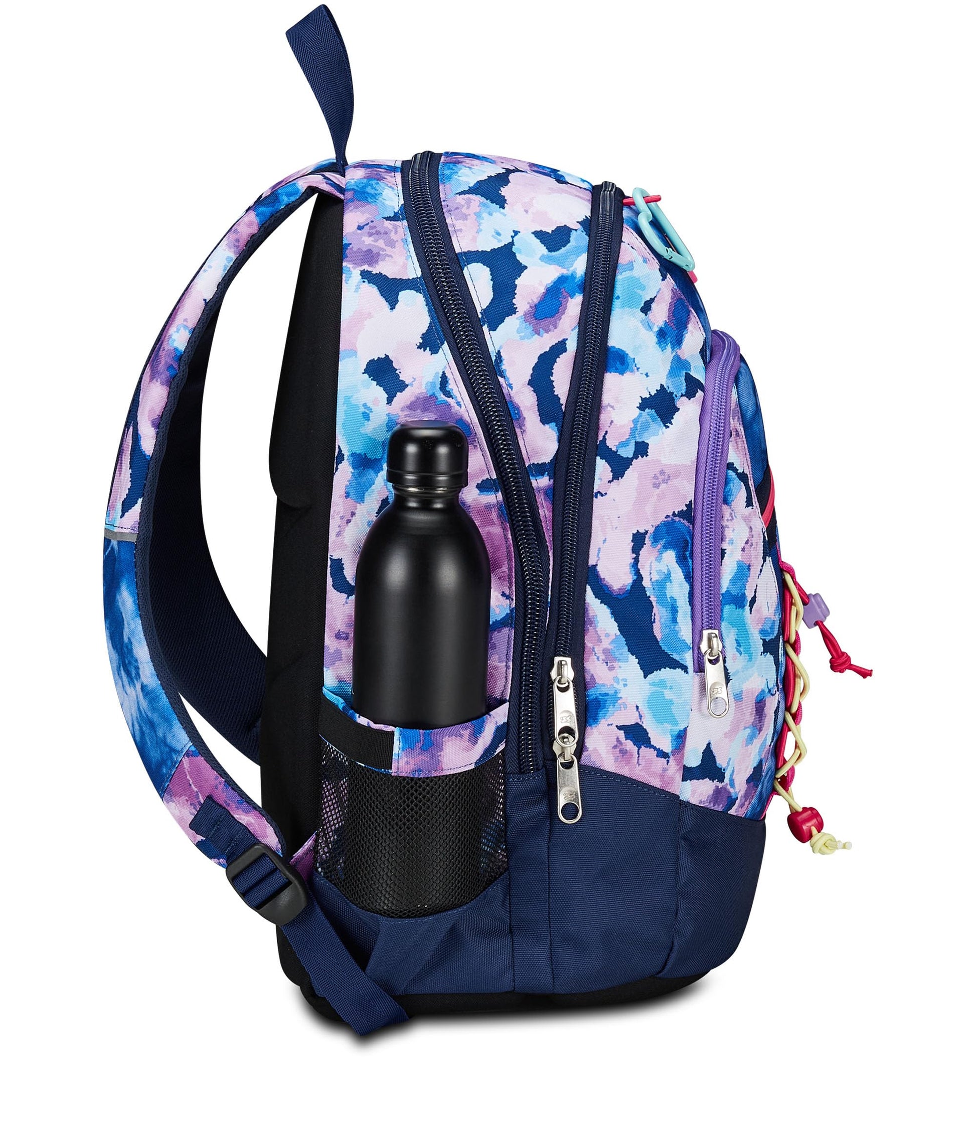 SEVEN Zaino Scuola Advanced, Viola Fucsia, Custom Cloud, Zaino Doppio Scomparto Con Tasca Porta PC o Tablet, Tasca Porta Borraccia e Organizer, Zaino Scuole Medie e Superiori, Bambina Ragazza (25599729)
