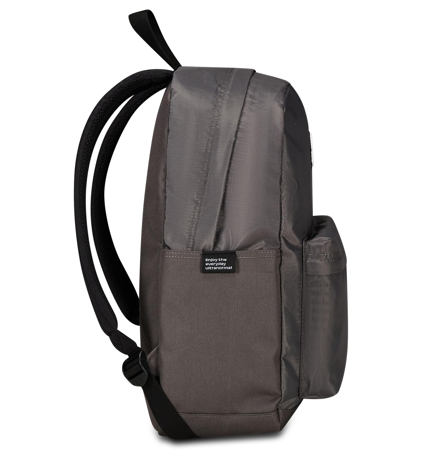 Invicta Zaino Scuola Carlson Plain, Grigio, Zaino Mono Scomparto Con Tasca Porta PC o Tablet e Tasca Porta Borraccia, Zaino Superiori, Università e Viaggio, Unisex (25615159)