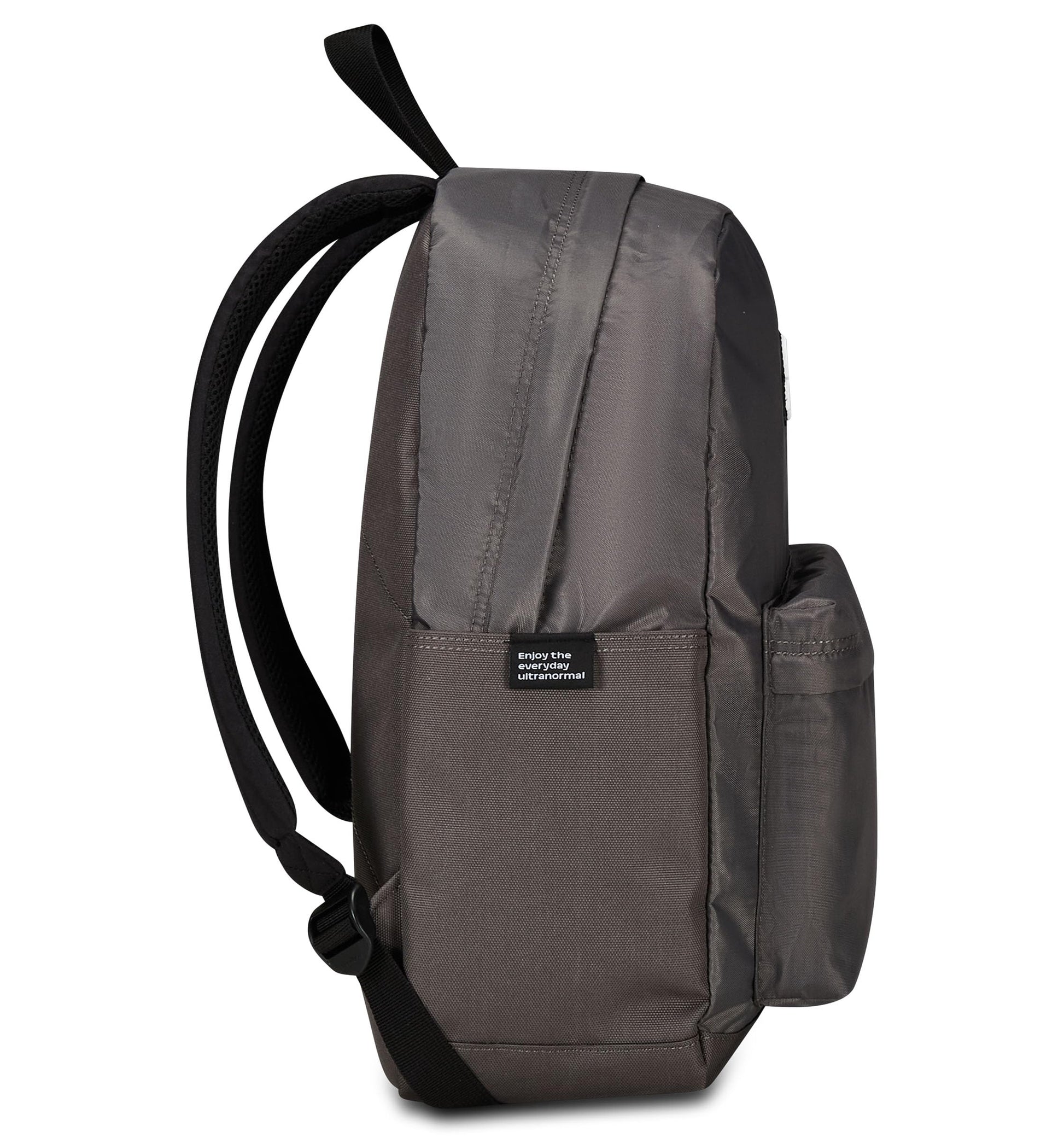 Invicta Zaino Scuola Carlson Plain, Grigio, Zaino Mono Scomparto Con Tasca Porta PC o Tablet e Tasca Porta Borraccia, Zaino Superiori, Università e Viaggio, Unisex (25615159)