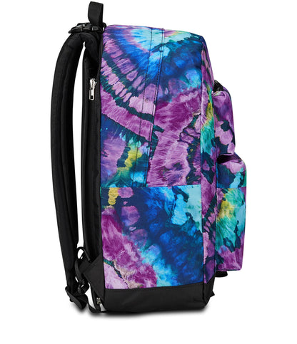 SEVEN Zaino Scuola Reversibile Pockets The Double, Viola Fucsia, Dyelight, Mono scomparto Multitasche, Con Auricolari Earphones Wireless Led, Tasca Borraccia e Markers, Zaino Medie Superiori, Ragazza (25602098)