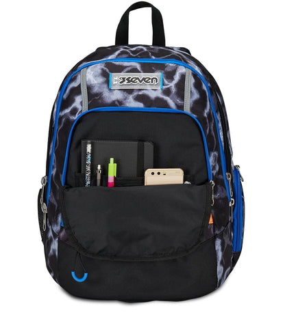 SEVEN Zaino Scuola Advanced, Nero Giallo, Mark On Boy, Zaino Doppio Scomparto Con Tasca Porta PC o Tablet, Tasca Porta Borraccia e Organizer, Zaino Scuole Medie e Superiori, Bambino Ragazzo (25599079)