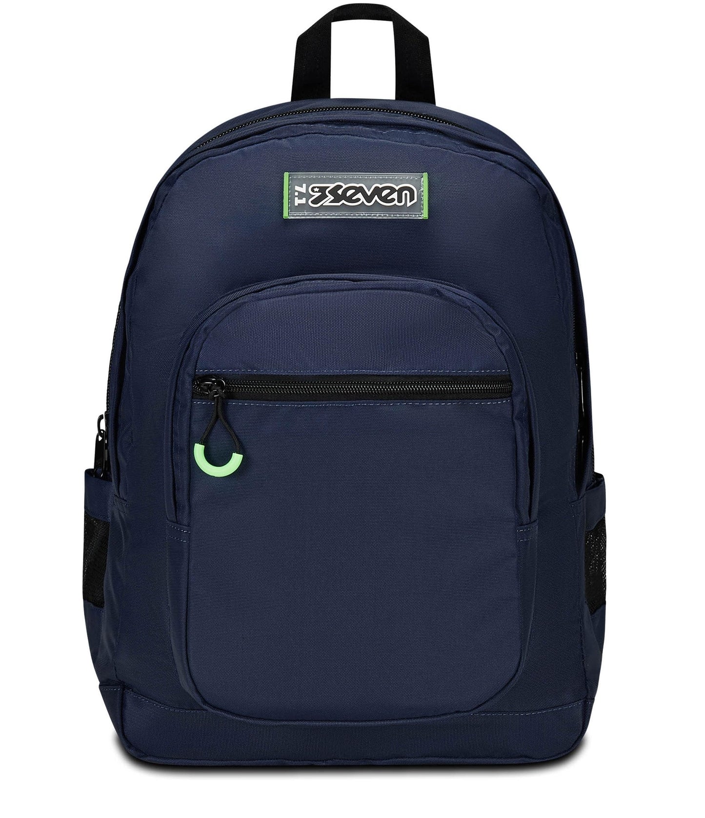 SEVEN Zaino Scuola Freethink, Blu, Unisex, Zaino Doppio Scomparto Con Supporto USB, Tasca Porta PC o Tablet e Tasca Porta Borraccia, Zaino Medie e Superiori (25600971)