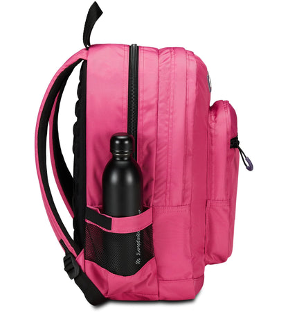 SEVEN Zaino Scuola Freethink, Fucsia, Unisex, Zaino Doppio Scomparto Con Supporto USB, Tasca Porta PC o Tablet e Tasca Porta Borraccia, Zaino Medie e Superiori (25601003)