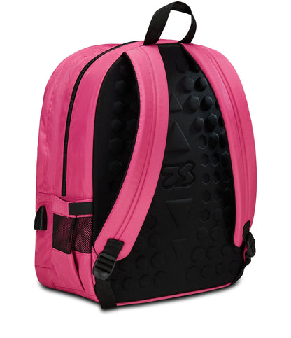 SEVEN Zaino Scuola Freethink, Fucsia, Unisex, Zaino Doppio Scomparto Con Supporto USB, Tasca Porta PC o Tablet e Tasca Porta Borraccia, Zaino Medie e Superiori (25601006)
