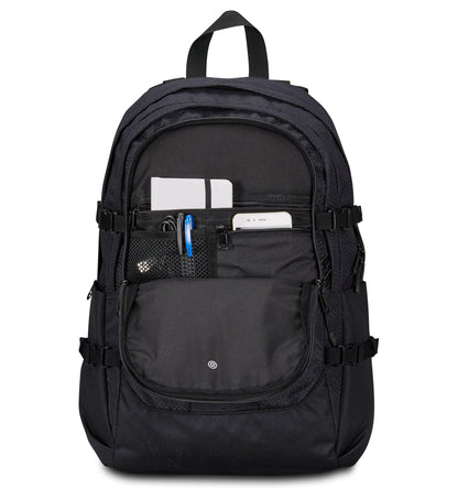 Invicta Zaino Ufficio Invict-Act Plus Fibra Ottica, Nero, Doppio Scomparto Con Tasca PC, Tasca Borraccia, Tasca Con Organizer, Cinghia Vita, Nastri Torace e Regolazione Volume, Zaino Viaggio (25615198)
