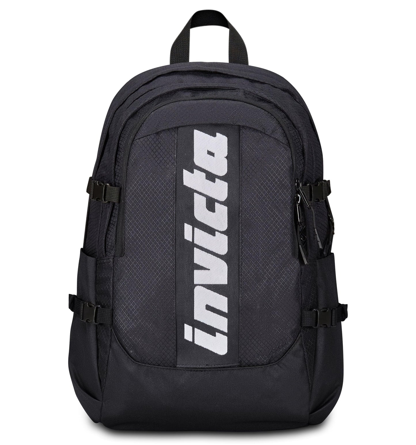 Invicta Zaino Ufficio Invict-Act Plus Fibra Ottica, Nero, Doppio Scomparto Con Tasca PC, Tasca Borraccia, Tasca Con Organizer, Cinghia Vita, Nastri Torace e Regolazione Volume, Zaino Viaggio (25615193)