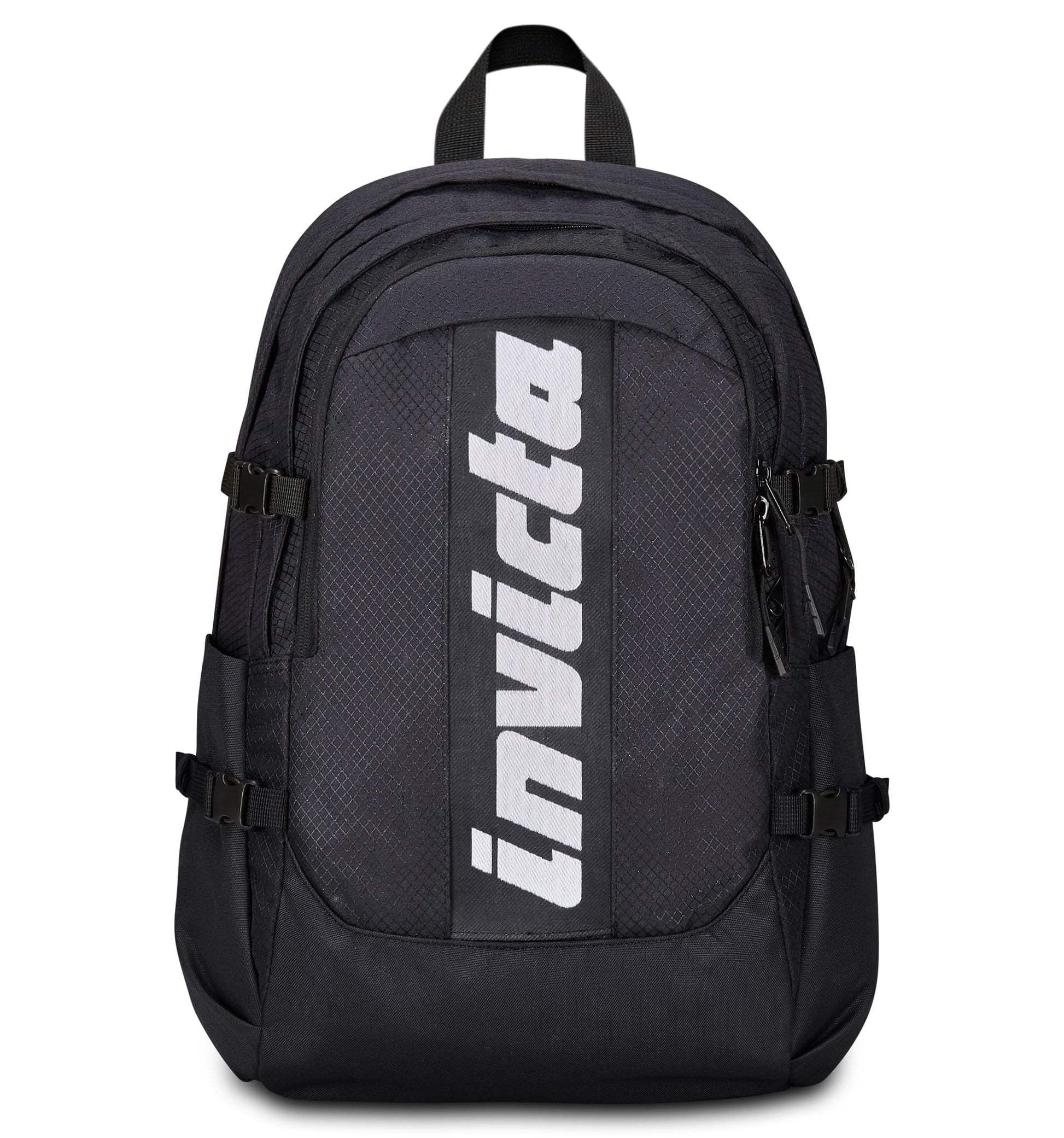 Invicta Zaino Ufficio Invict-Act Plus Fibra Ottica, Nero, Doppio Scomparto Con Tasca PC, Tasca Borraccia, Tasca Con Organizer, Cinghia Vita, Nastri Torace e Regolazione Volume, Zaino Viaggio (25615193)