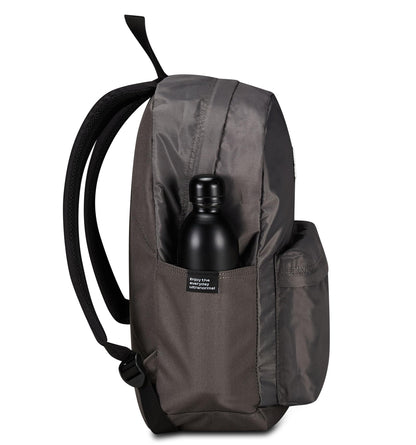 Invicta Zaino Scuola Carlson Plain, Grigio, Zaino Mono Scomparto Con Tasca Porta PC o Tablet e Tasca Porta Borraccia, Zaino Superiori, Università e Viaggio, Unisex (25615162)