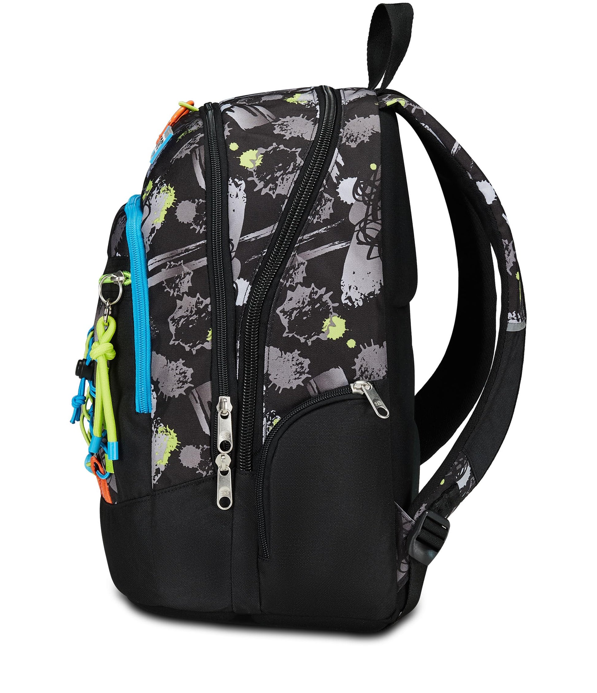 SEVEN Zaino Scuola Advanced, Nero Grigio, Feeling Me, Zaino Doppio Scomparto Con Tasca Porta PC o Tablet, Tasca Porta Borraccia e Organizer, Zaino Scuole Medie e Superiori, Bambino Ragazzo (25599228)