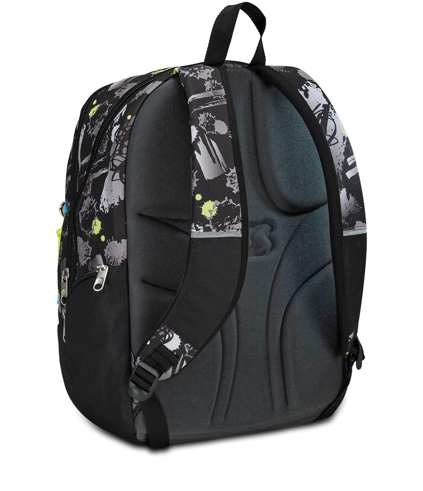 SEVEN Zaino Scuola Advanced, Nero Grigio, Feeling Me, Zaino Doppio Scomparto Con Tasca Porta PC o Tablet, Tasca Porta Borraccia e Organizer, Zaino Scuole Medie e Superiori, Bambino Ragazzo (25599227)
