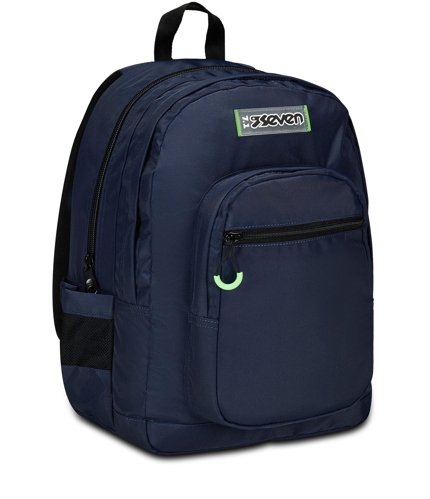 SEVEN Zaino Scuola Freethink, Blu, Unisex, Zaino Doppio Scomparto Con Supporto USB, Tasca Porta PC o Tablet e Tasca Porta Borraccia, Zaino Medie e Superiori (25600973)