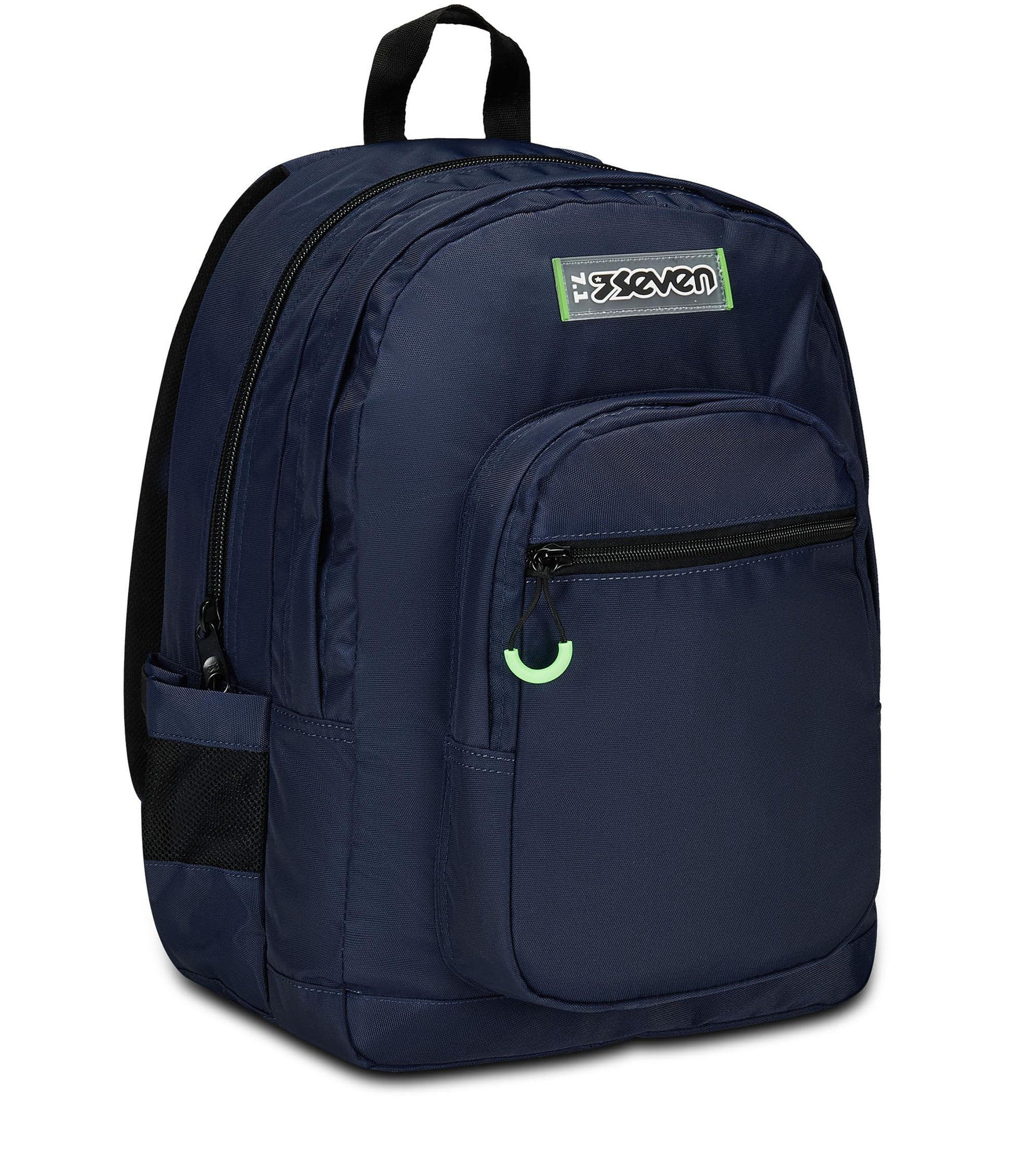 SEVEN Zaino Scuola Freethink, Blu, Unisex, Zaino Doppio Scomparto Con Supporto USB, Tasca Porta PC o Tablet e Tasca Porta Borraccia, Zaino Medie e Superiori (25600973)