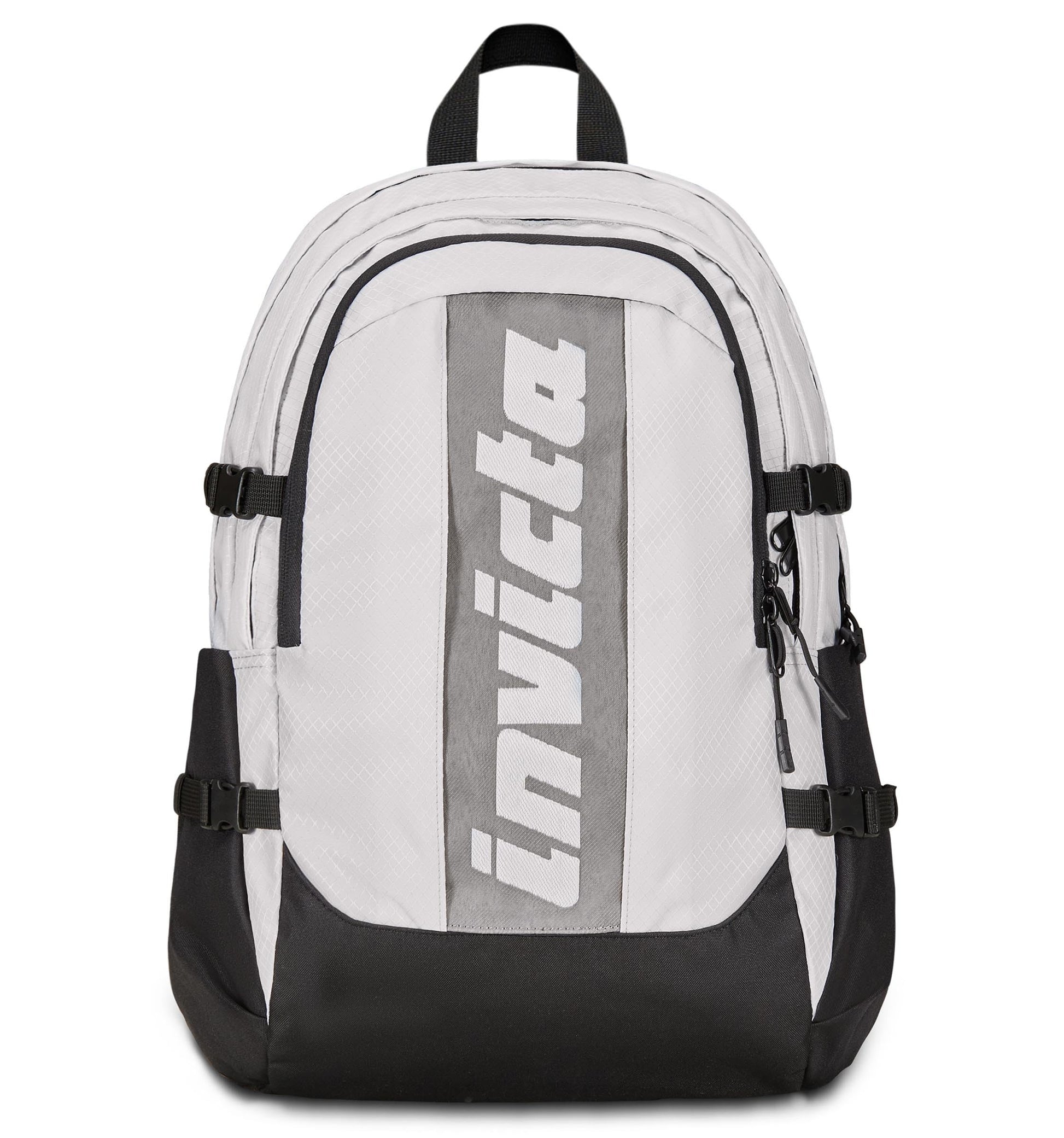 Invicta Zaino Ufficio Invict-Act Plus Fibra Ottica, Grigio, Doppio Scomparto Con Tasca PC, Tasca Borraccia, Tasca Con Organizer, Cinghia Vita, Nastri Torace e Regolazione Volume, Zaino Viaggio (25615184)
