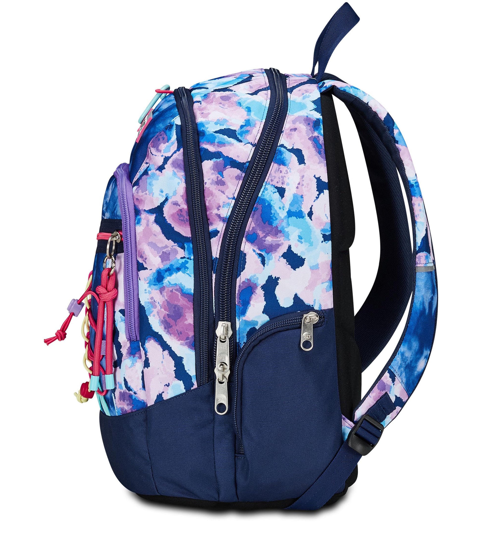SEVEN Zaino Scuola Advanced, Viola Fucsia, Custom Cloud, Zaino Doppio Scomparto Con Tasca Porta PC o Tablet, Tasca Porta Borraccia e Organizer, Zaino Scuole Medie e Superiori, Bambina Ragazza (25599728)