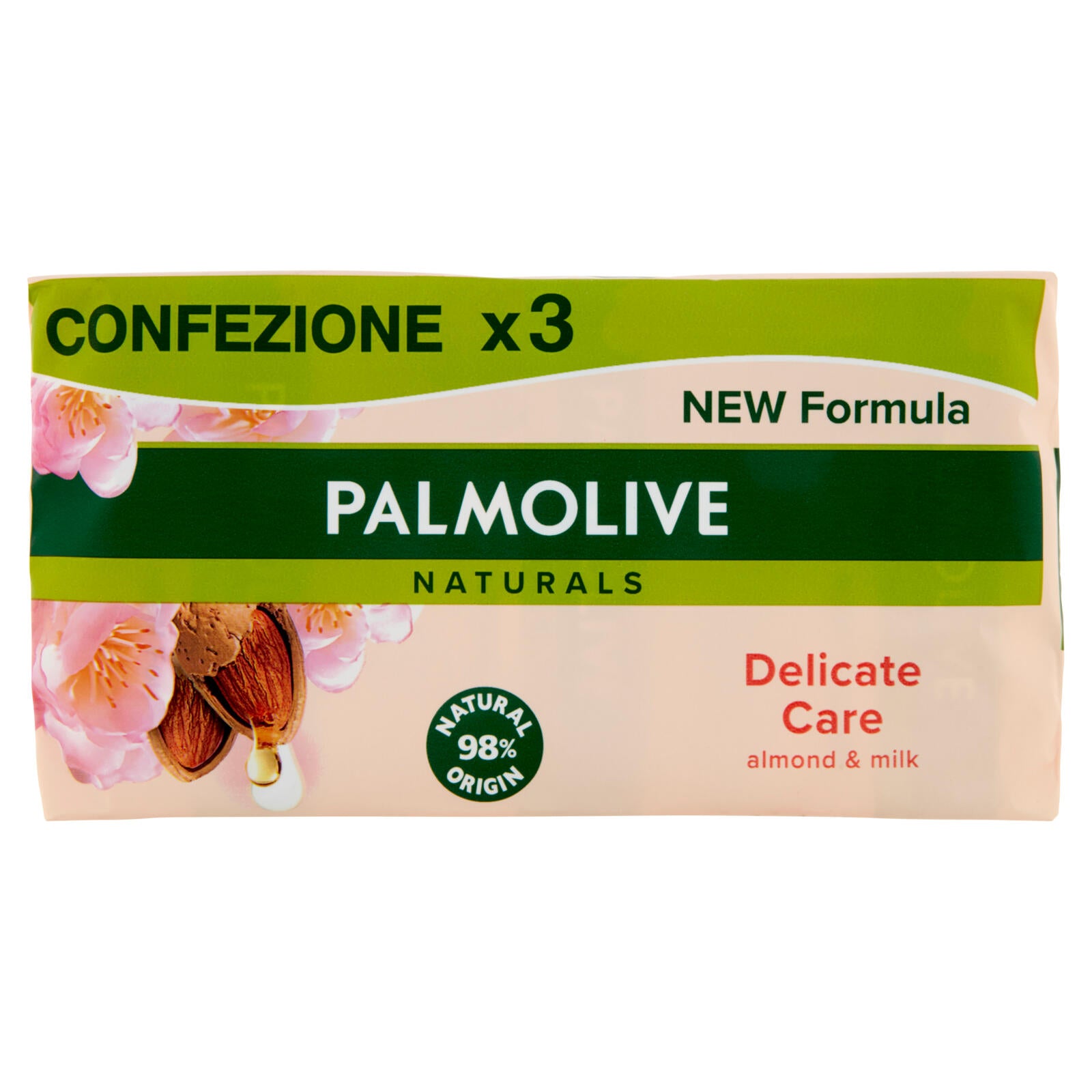 Palmolive sapone solido Naturals Latte e Mandorla 3x90 g (25568392)