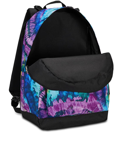 SEVEN Zaino Scuola Reversibile Pockets The Double, Viola Fucsia, Dyelight, Mono scomparto Multitasche, Con Auricolari Earphones Wireless Led, Tasca Borraccia e Markers, Zaino Medie Superiori, Ragazza (25602103)
