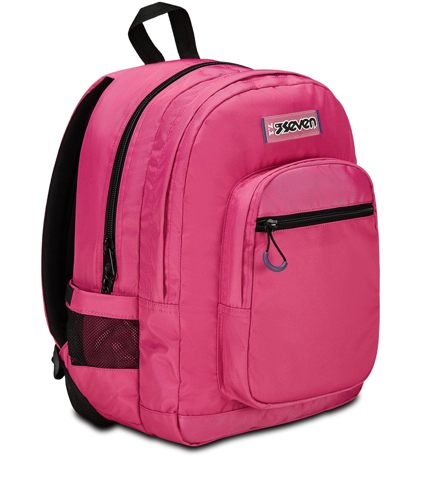 SEVEN Zaino Scuola Freethink, Fucsia, Unisex, Zaino Doppio Scomparto Con Supporto USB, Tasca Porta PC o Tablet e Tasca Porta Borraccia, Zaino Medie e Superiori (25601004)
