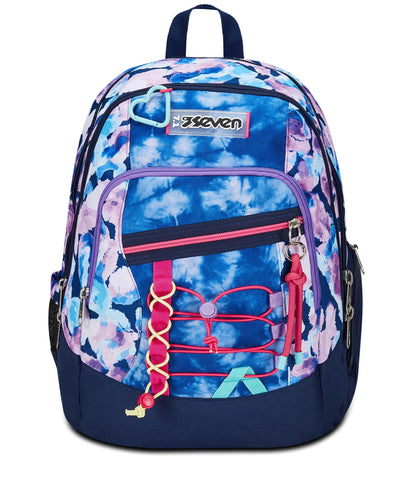 SEVEN Zaino Scuola Advanced, Viola Fucsia, Custom Cloud, Zaino Doppio Scomparto Con Tasca Porta PC o Tablet, Tasca Porta Borraccia e Organizer, Zaino Scuole Medie e Superiori, Bambina Ragazza (25599724)