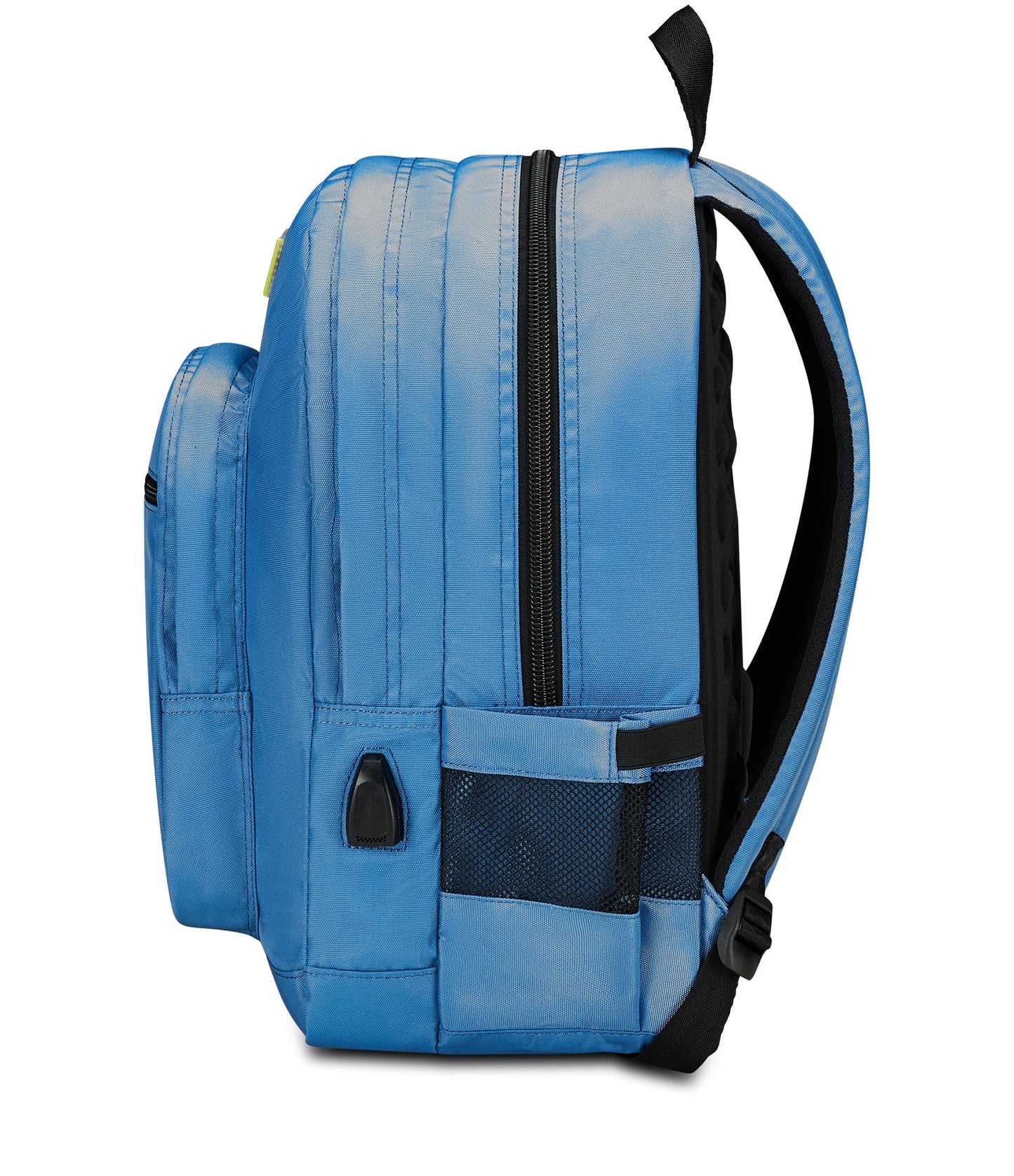 SEVEN Zaino Scuola Freethink, Azzurro, Unisex, Zaino Doppio Scomparto Con Supporto USB, Tasca Porta PC o Tablet e Tasca Porta Borraccia, Zaino Medie e Superiori (25600699)