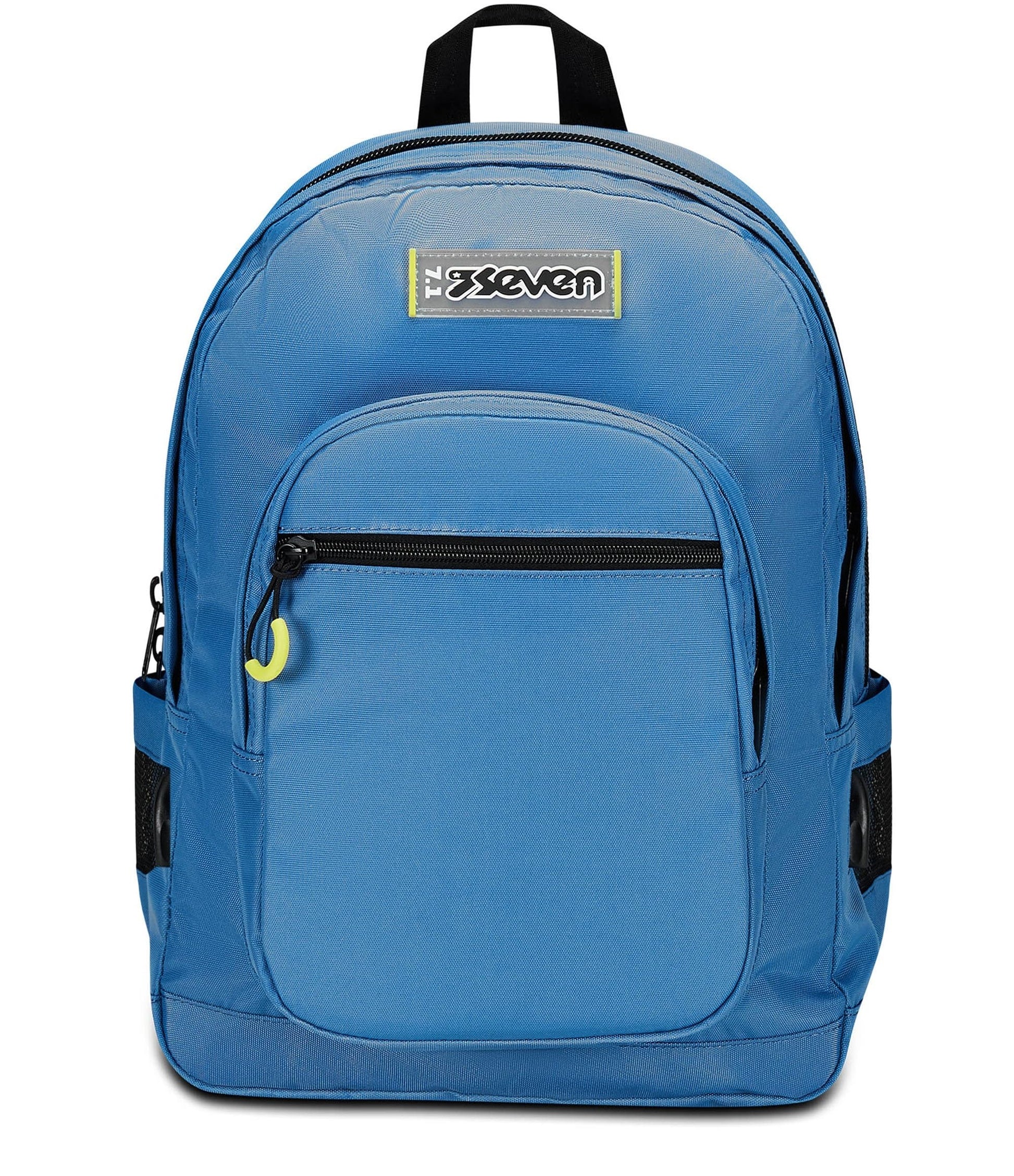 SEVEN Zaino Scuola Freethink, Azzurro, Unisex, Zaino Doppio Scomparto Con Supporto USB, Tasca Porta PC o Tablet e Tasca Porta Borraccia, Zaino Medie e Superiori (25600696)
