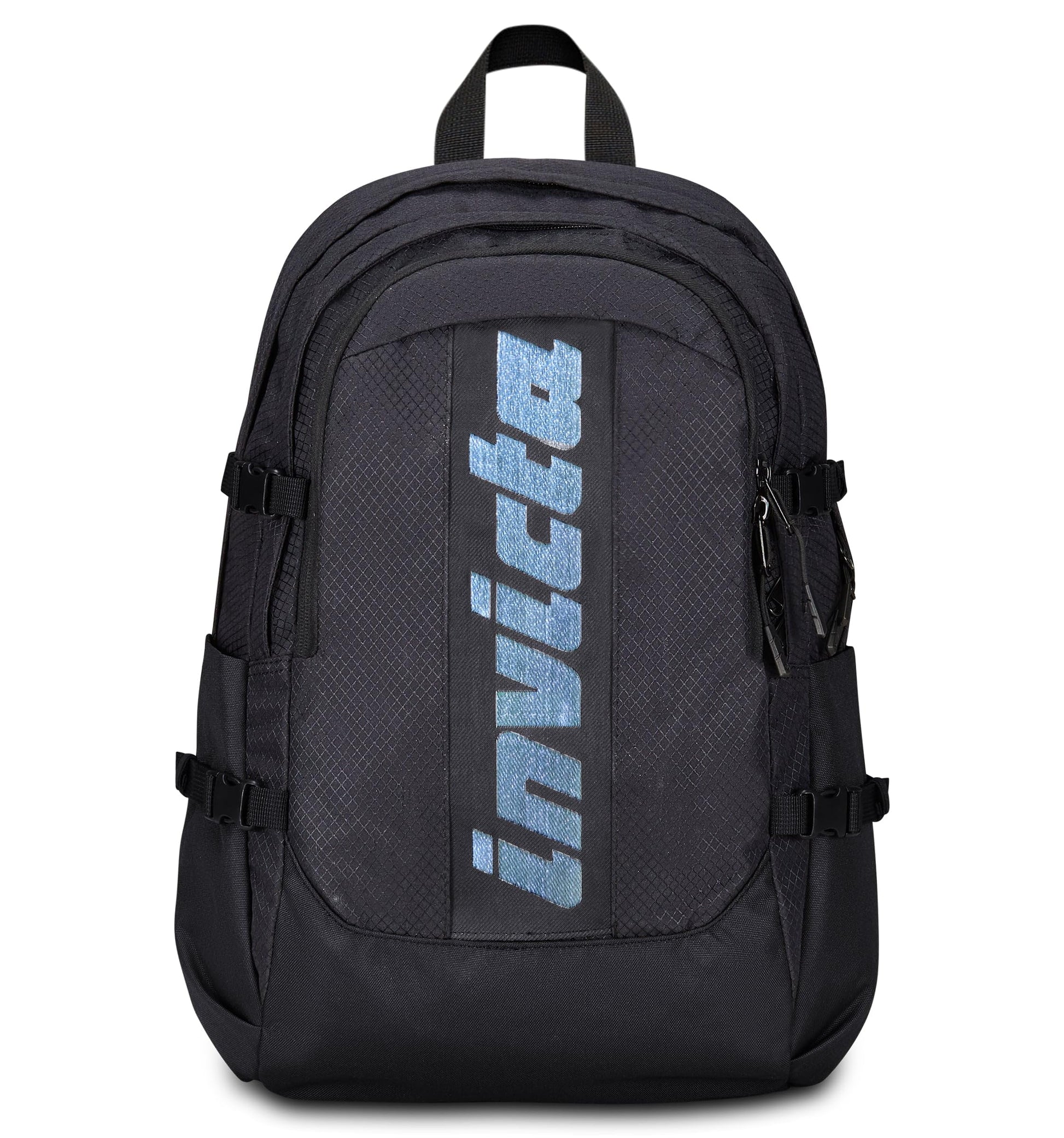 Invicta Zaino Ufficio Invict-Act Plus Fibra Ottica, Nero, Doppio Scomparto Con Tasca PC, Tasca Borraccia, Tasca Con Organizer, Cinghia Vita, Nastri Torace e Regolazione Volume, Zaino Viaggio (25615192)