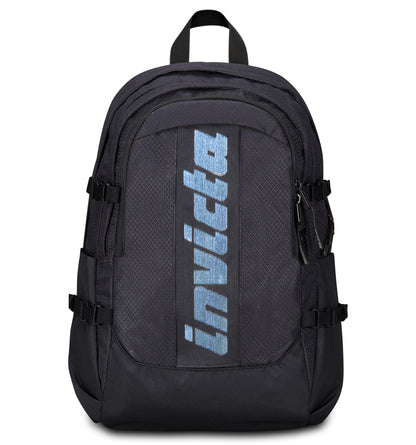 Invicta Zaino Ufficio Invict-Act Plus Fibra Ottica, Nero, Doppio Scomparto Con Tasca PC, Tasca Borraccia, Tasca Con Organizer, Cinghia Vita, Nastri Torace e Regolazione Volume, Zaino Viaggio (25615192)