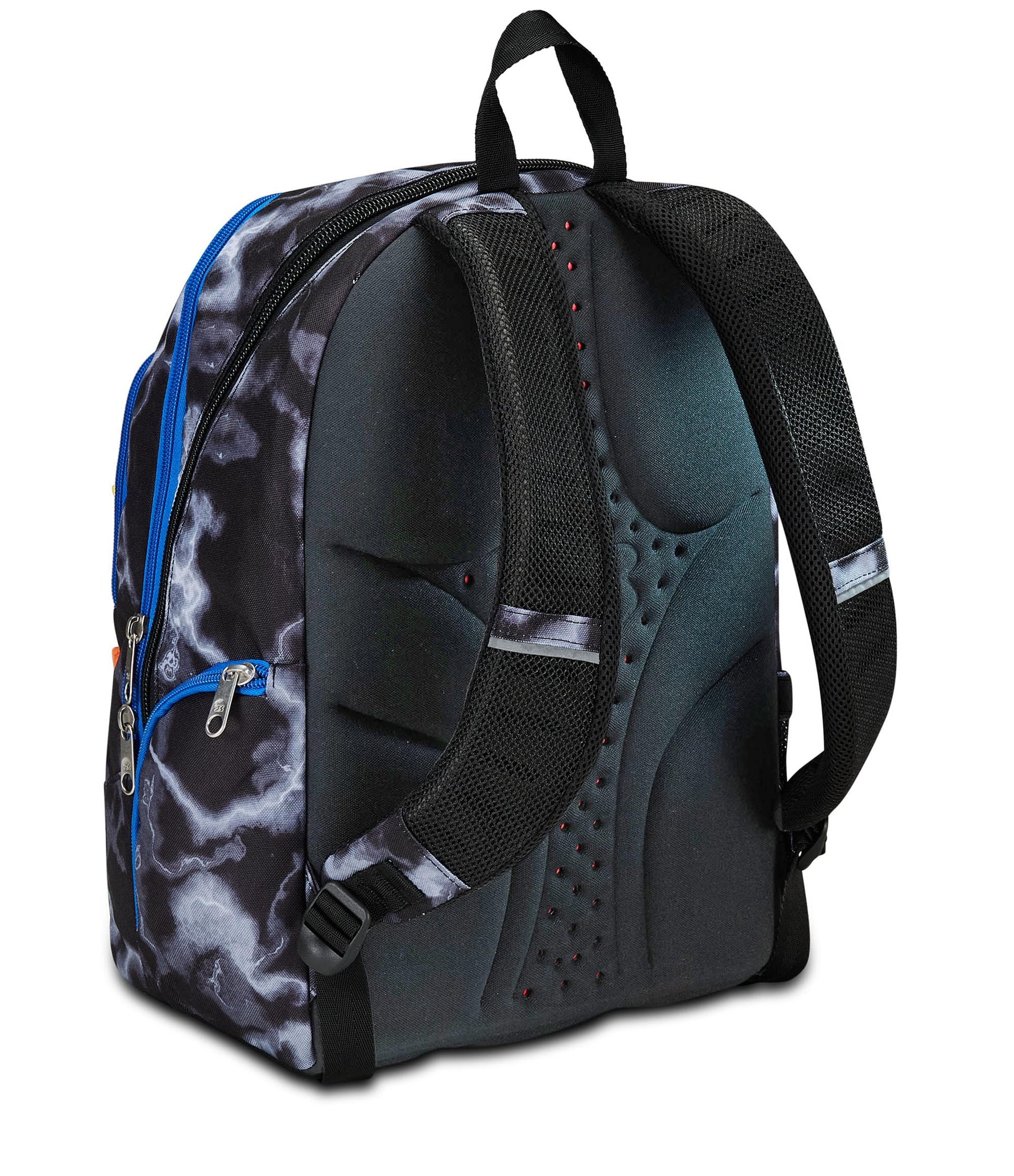 SEVEN Zaino Scuola Advanced, Nero Giallo, Mark On Boy, Zaino Doppio Scomparto Con Tasca Porta PC o Tablet, Tasca Porta Borraccia e Organizer, Zaino Scuole Medie e Superiori, Bambino Ragazzo (25599077)