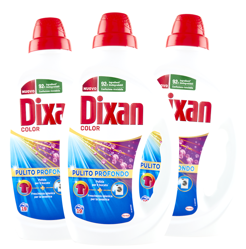 Pacchetto TRIPACK Dixan Color 19 Lavaggi