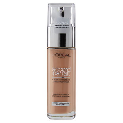 L'Oréal Paris Accord Parfait, Fondotinta Liquido con Acido Ialuronico, 4.N Beige/Beige, 30 ml (25531677)